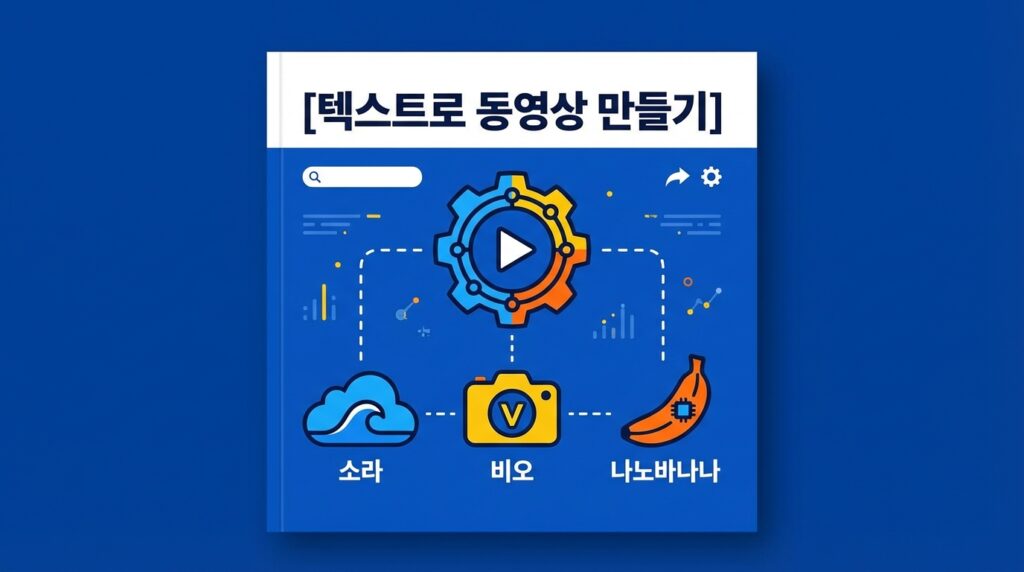 [텍스트로 동영상 만들기] 소라 vs 비오 vs 나노바나나 : 영상 생성 AI 3대장 완벽 비교