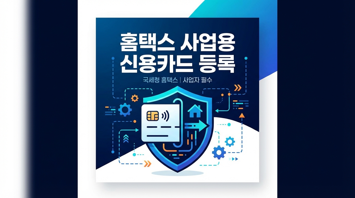 홈택스 사업용 신용카드 등록 하는법