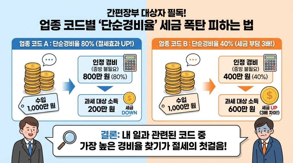 단순경비율의 마법
업종코드 조회