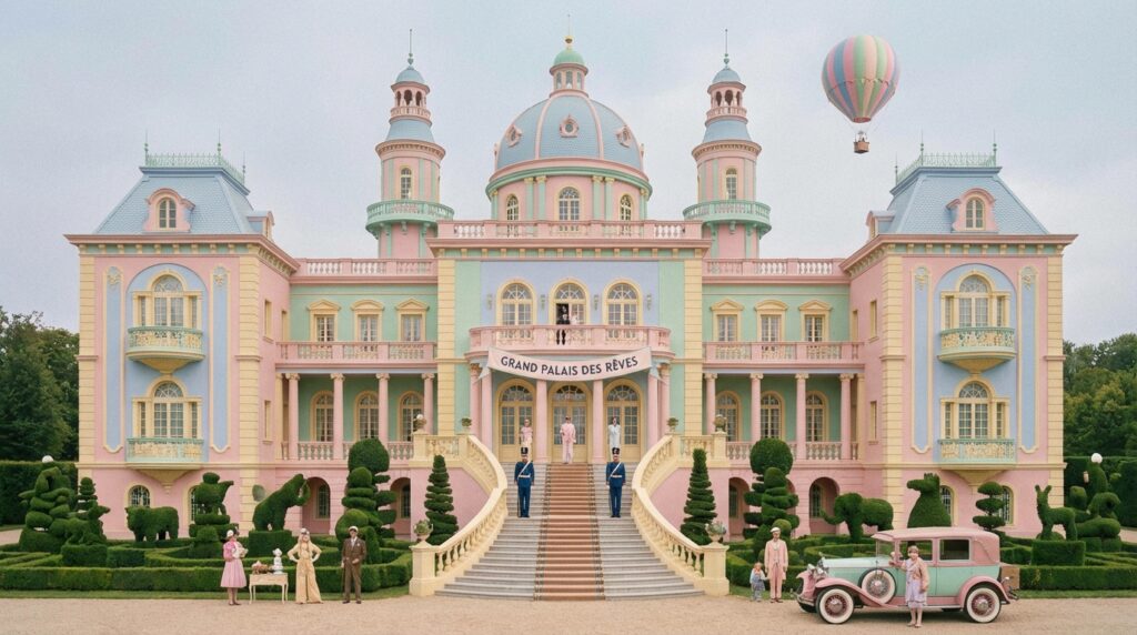 강렬한 포스터 (대칭 구도)