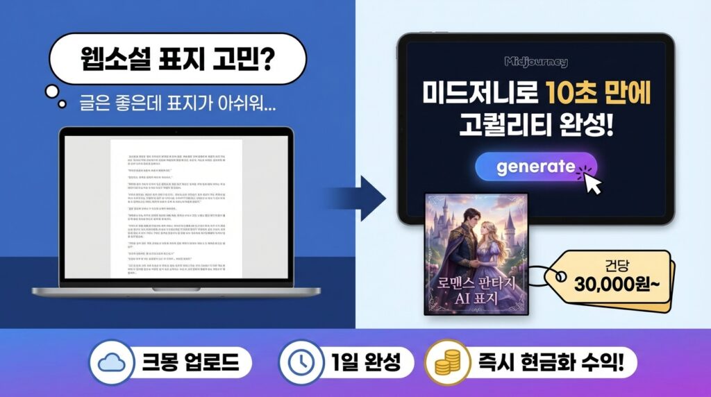 전자책/웹소설 표지 외주