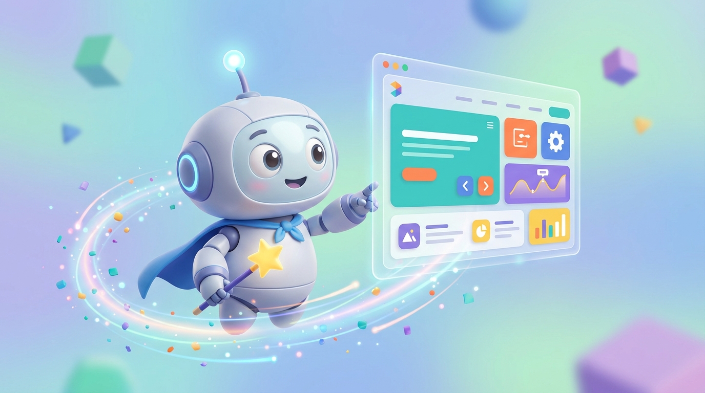 비전공자 코딩 없이 웹사이트 만들기 커서 AI 로봇 코딩 없이 웹사이트 만들기를 돕는 커서 AI 로봇 3D 일러스트